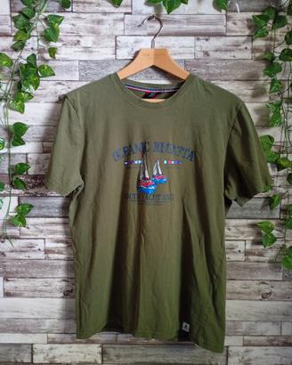 T-SHIRT UOMO TG. L 100% COTONE STILE NAUTICO