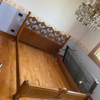 Letto matrimoniale con rete di ferro