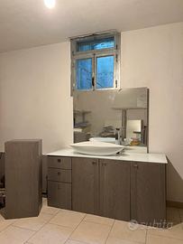 Mobile Bagno sospeso con specchio e led