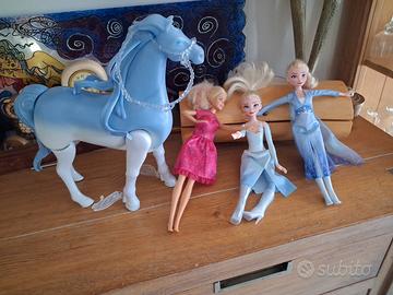 set bamboline con cavallo mobile 
