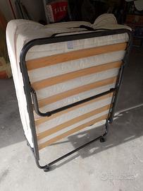 Letto singolo brandina pieghevole completo
