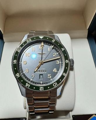 Longines Spirit Zulu Time da 42 mm ghiera verde