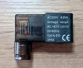 Solenoide Elettrovalvola co2 acquario nero