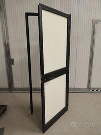 Porta nera in alluminio anodizzato 85x210
