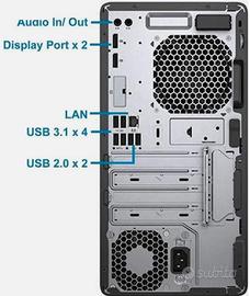 PC desktop HP ProDesk 600 G3 MT, pronto all’uso, o
