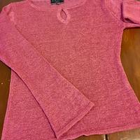 Maglia donna made in Italy filato frisè in viscosa