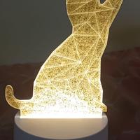 Lampada da tavolo a forma di gatto, 4 euro