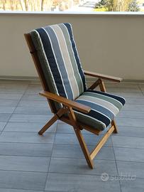 sedia relax da giardino