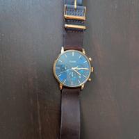 Orologio Cluse oro con cinturino in pelle marrone