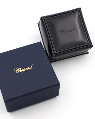 Chopard Scatola Orecchini Pelle Blu Anni 2000