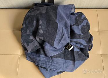 Sciarpa Coveri da uomo grigia e blu nuova