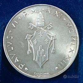 Paolo VI, 500 Lire argento del 1973 Fdc