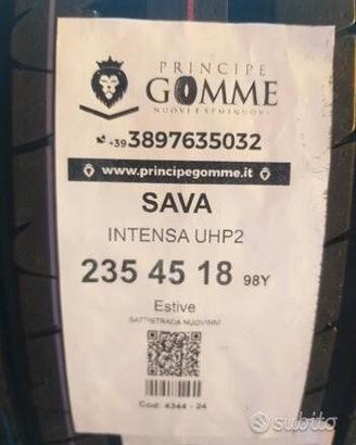 2 gomme 235 45 18 sava a4344