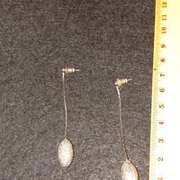 orecchini d'acciaio a pendolo. 