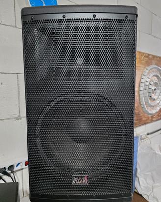 coppia casse attive  italian stage con supporti €3