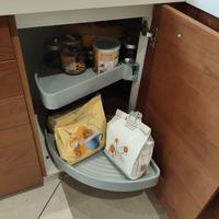 2 coppie ripiani girevoli per base cucina angolare