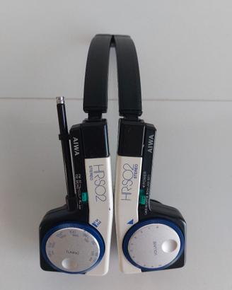 Cuffie Radio Vintage Aiwa HR-S02, funzionanti