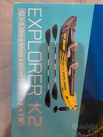 Canoa gonfiabile intex explorer k2