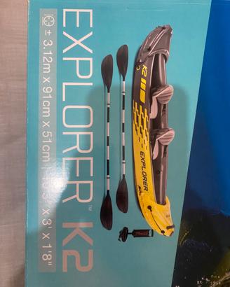 Canoa gonfiabile intex explorer k2