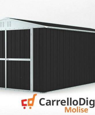 Box garage auto in Acciaio 327x611cm 19mq nero