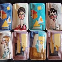 11 portaceneri in ceramica anni 60