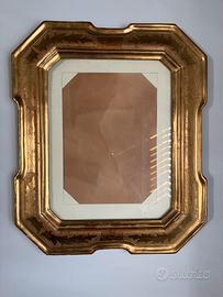 Cornice antica fine 800 in foglia d’oro legno mas.