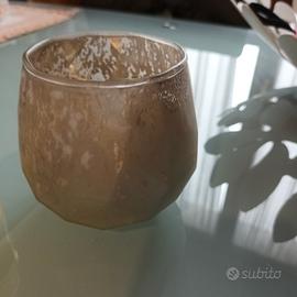 Bicchiere in vetro Porta Tea Light Celebrate Yanke