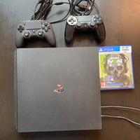 Playstation 4 pro 1T+ 2 controller+ 1 gioco