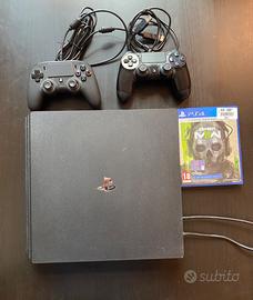 Playstation 4 pro 1T+ 2 controller+ 1 gioco