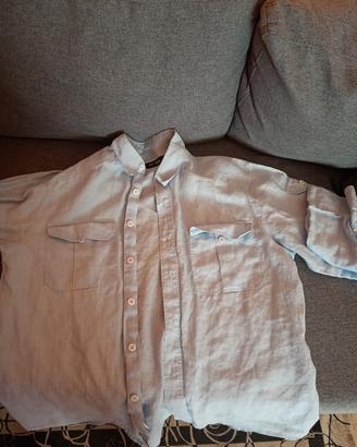camicia uomo celeste 