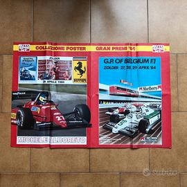 Poster "Michele Alboreto Ferrari" Autosprint 1984
