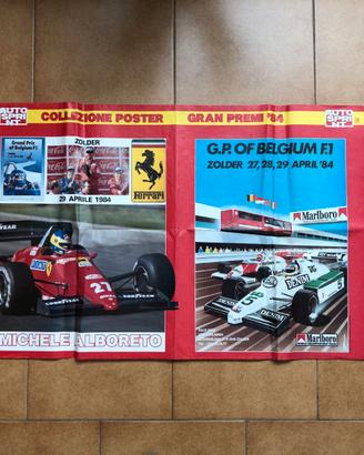 Poster "Michele Alboreto Ferrari" Autosprint 1984
