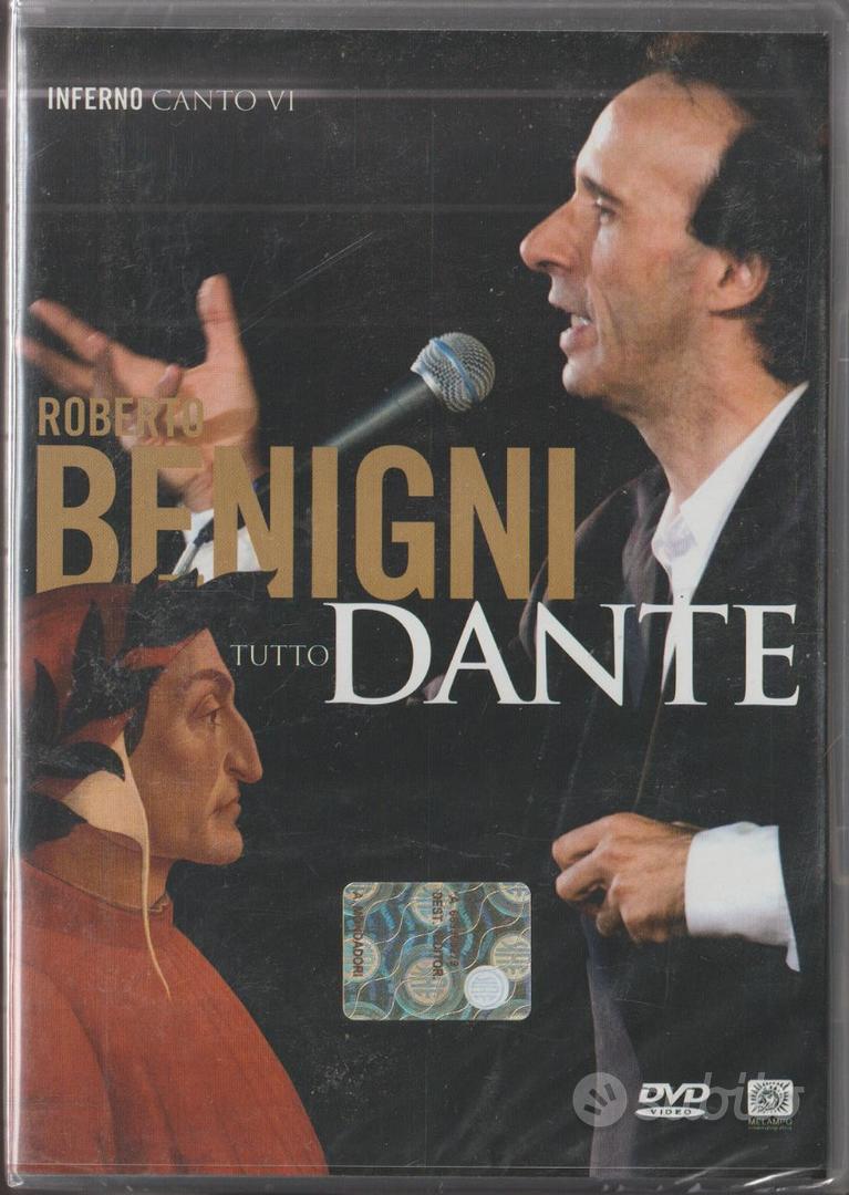 Benigni Tutto Dante Inferno Canto VI° Musica e Film In vendita a