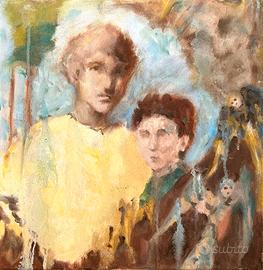 Due ritratti espressivi con serafini laterali