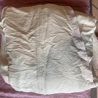 Copri divano tre posti elastico crema