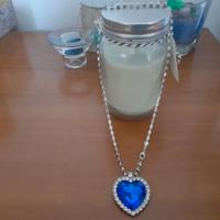 Collana riproduzione cuore dell'oceano