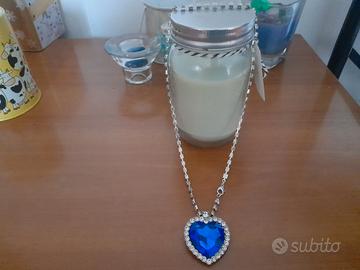 Collana riproduzione cuore dell'oceano