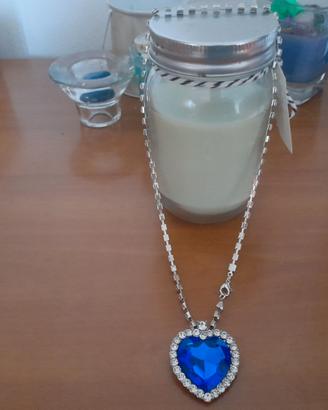 Collana riproduzione cuore dell'oceano