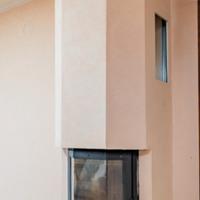 stufa con vetro panoramico