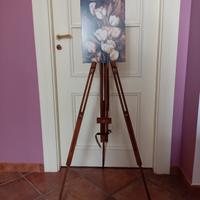 treppiedi in legno per pittura