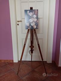 treppiedi in legno per pittura
