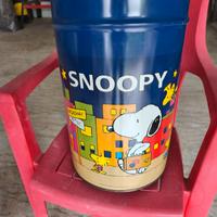 Snoopy e San Carlo contenitori metallo