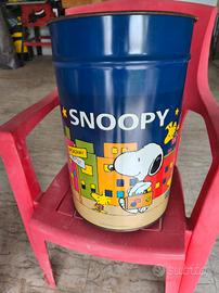 Snoopy e San Carlo contenitori metallo