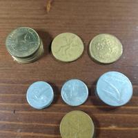Gruppo 15 monete lire italiane da collezione