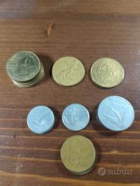 Gruppo 15 monete lire italiane da collezione