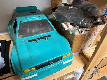 Lotto auto RC 1/8 scoppio vintage + radio KO Propo