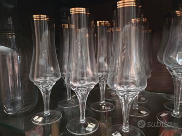 Set bicchieri 64 pezzi in cristallo di bohemia