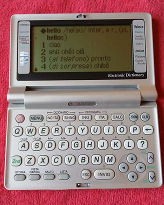 dizionario traduttore elettronico Sharp Ragazzini