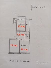 Appartamento 3 ampi vani Campo Marte