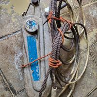 argano a mano con cavo